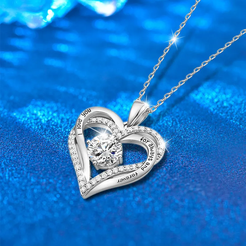 WUMZK 925 Sterling Silver Necklaces Women's-4