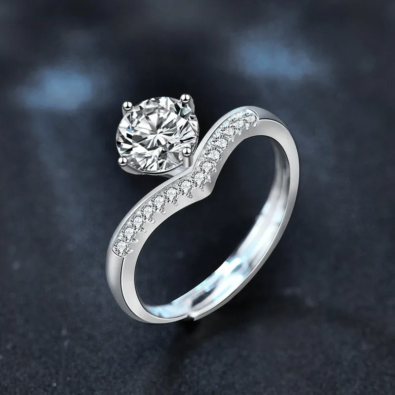 WUMZK 925 Sterling Silver Rings Women's-2