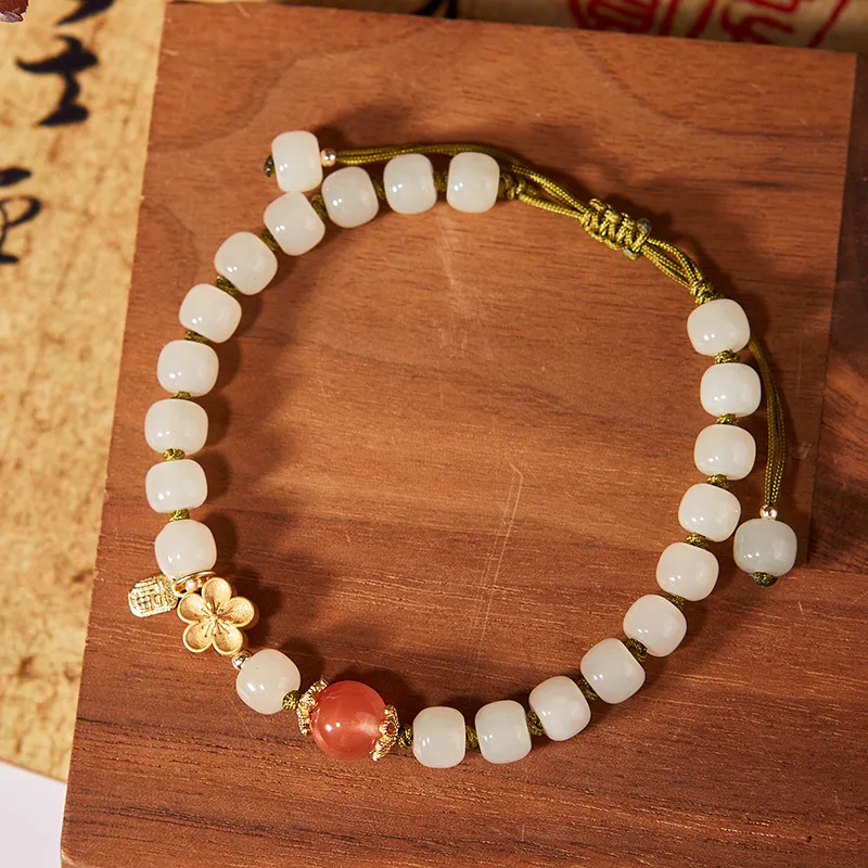 WUMZK Hetian Jade Bracelets White Jade Unisex-4
