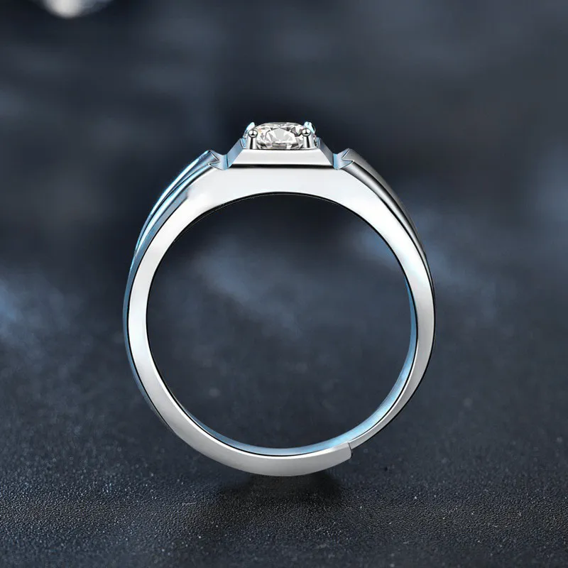 WUMZK 925 Sterling Silver Rings Men's-3