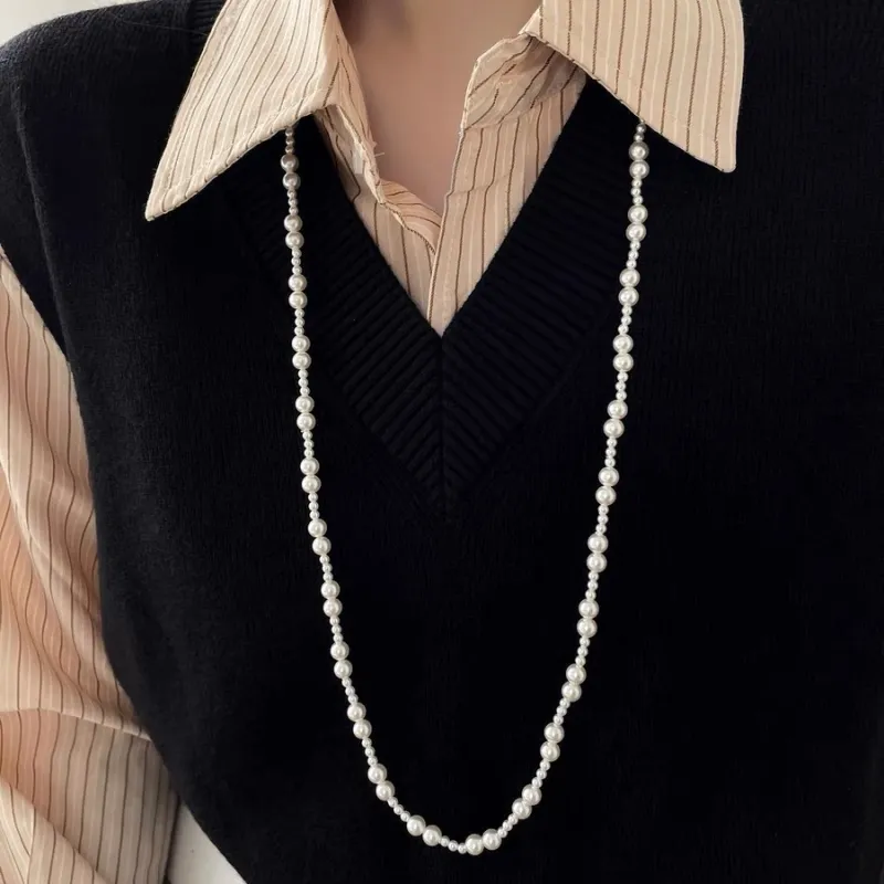 WUMZK Faux Pearl Necklaces Women's-2