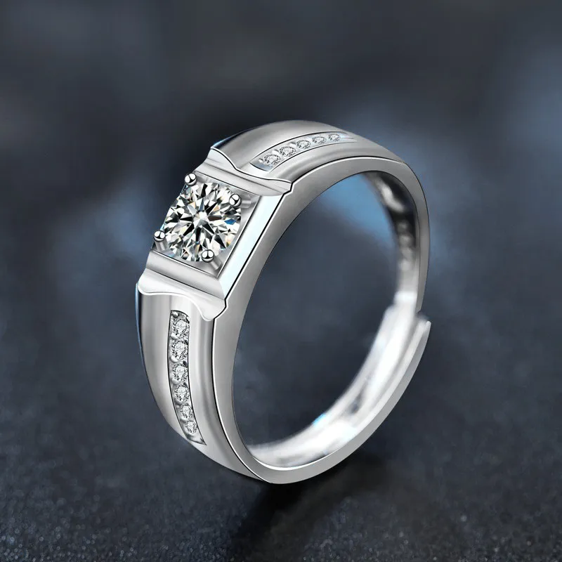 WUMZK 925 Sterling Silver Rings Men's-2