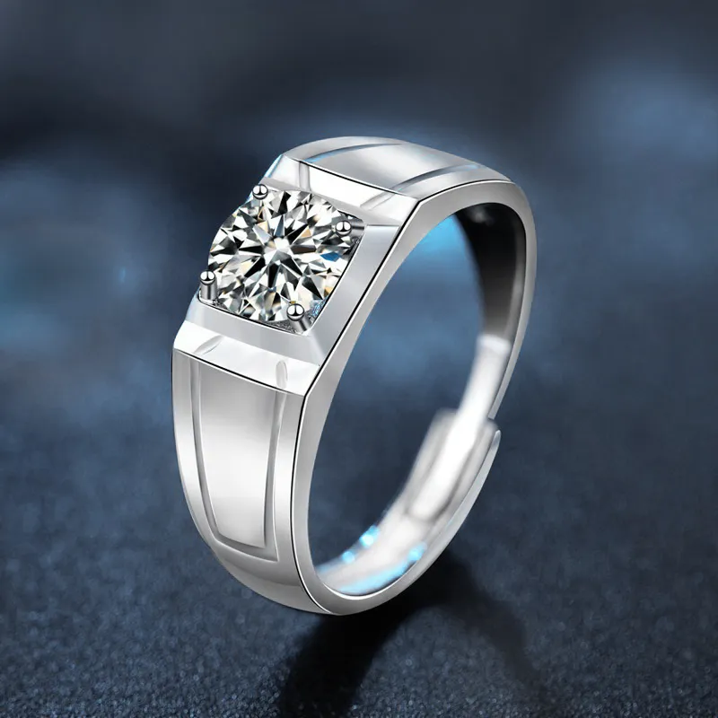 WUMZK 925 Sterling Silver Rings Men's-1