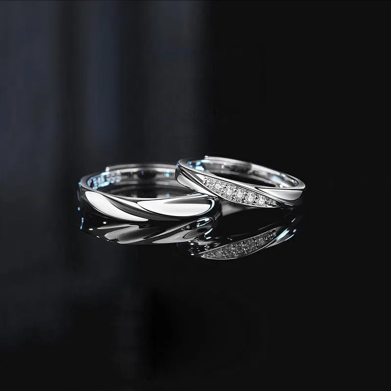 WUMZK 925 Sterling Silver Rings Unisex-1