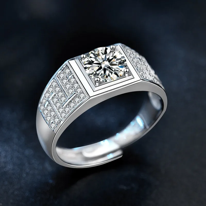 WUMZK 925 Sterling Silver Rings Unisex-1