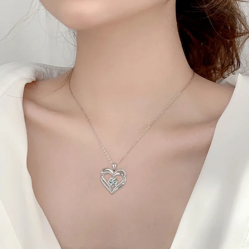 WUMZK 925 Sterling Silver Necklaces Women's-5