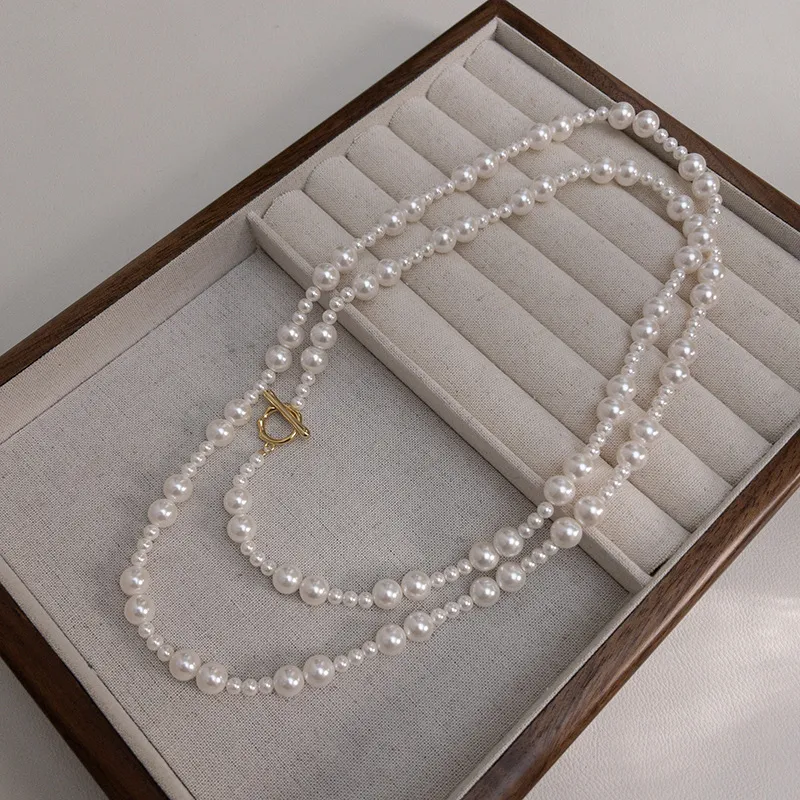 WUMZK Faux Pearl Necklaces Women's-5