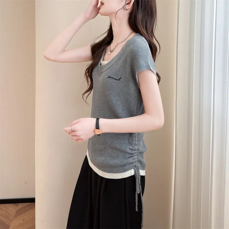 Tonlion Knitwear Women's Medium Heather Gray-5