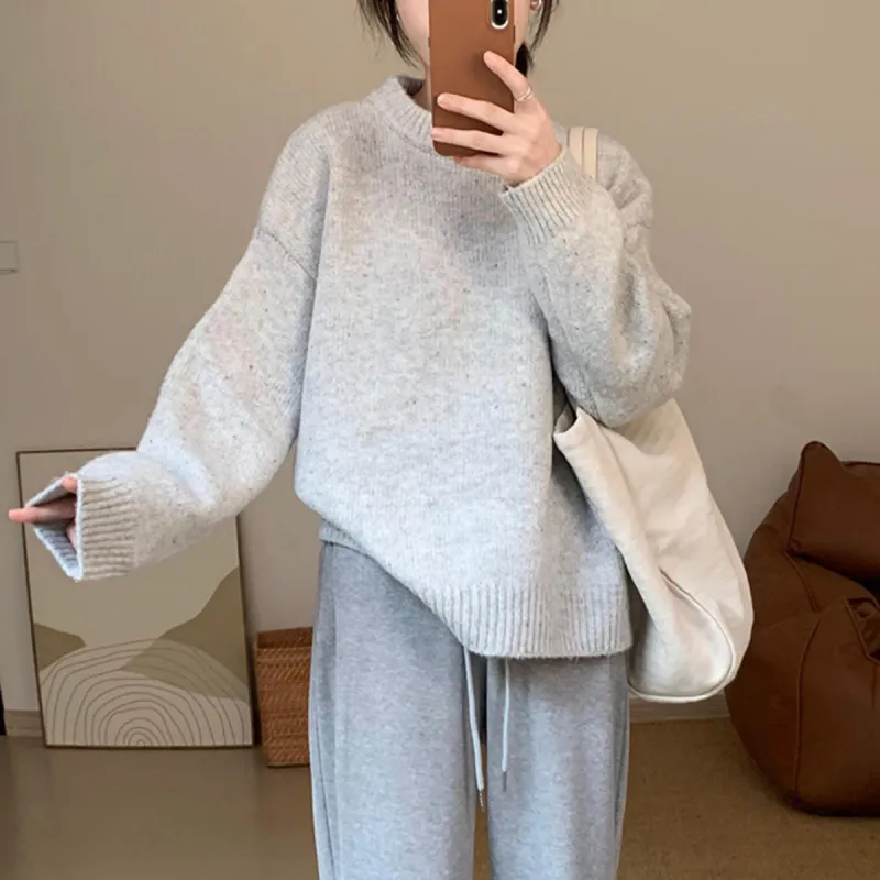 Tonlion Sweater Women's Light Heather Gray-5