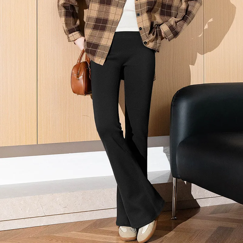 Tonlion High Rise Casual Pants Women's Black-5