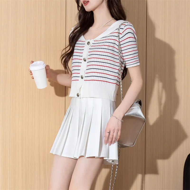 Tonlion Knitwear Women's White Tone-5