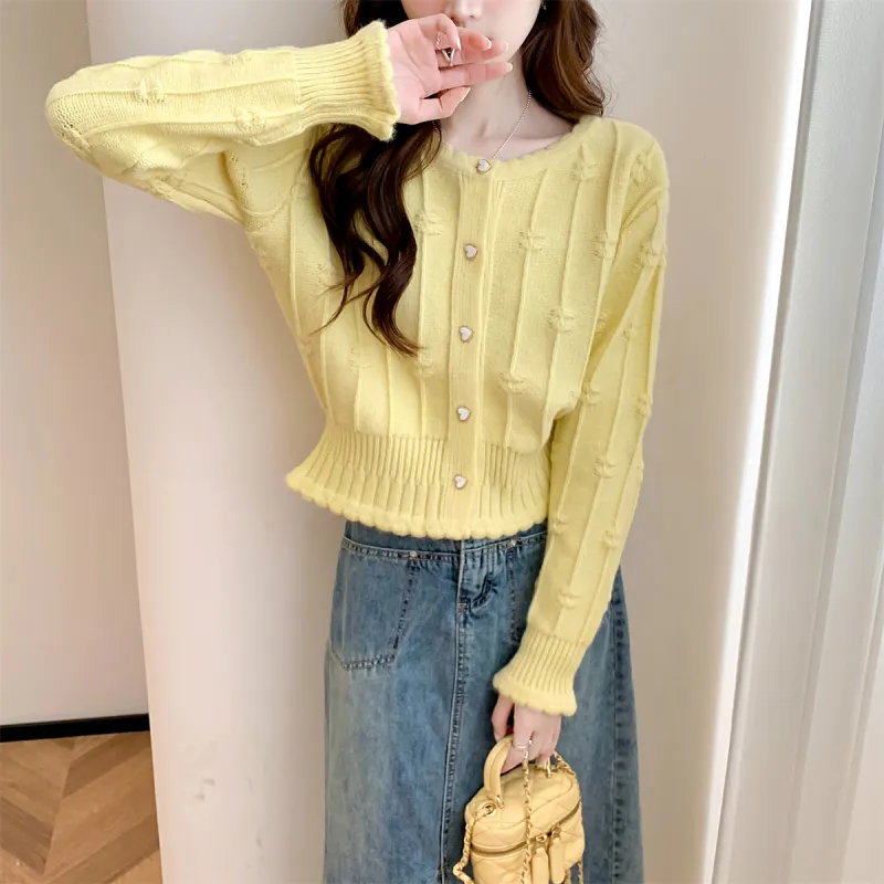 Tonlion Knitwear Women's Pear Yellow-1