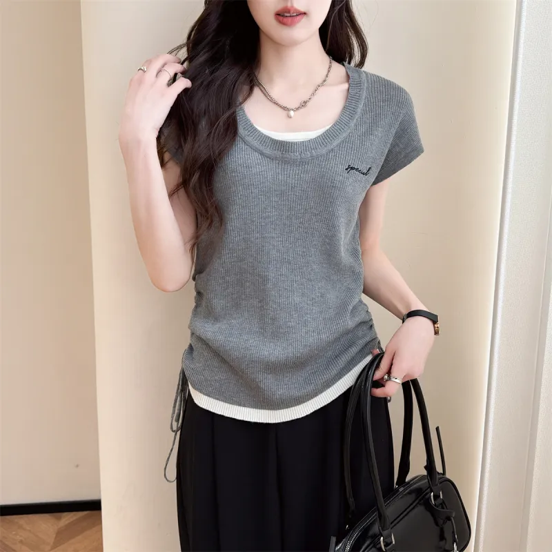 Tonlion Knitwear Women's Medium Heather Gray-4