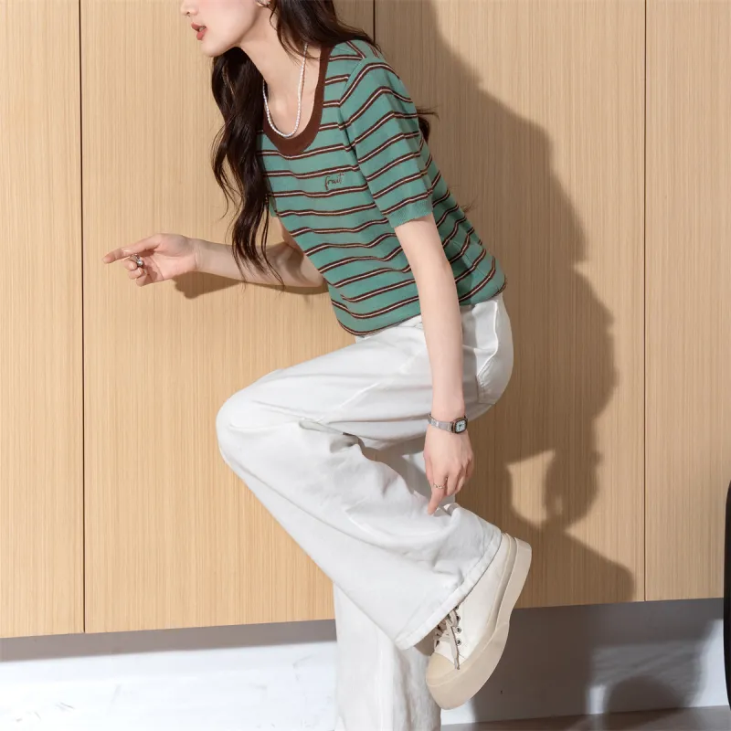 Tonlion Knitwear Women's Green Tone-4