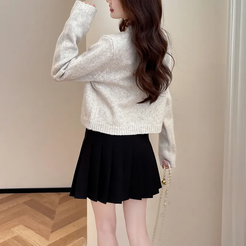 Tonlion Knitwear Women's Beige Floral-4