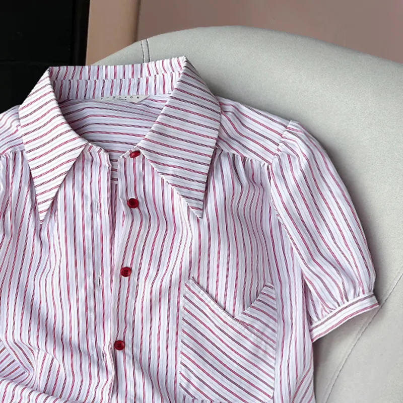 Tonlion Shirts Women's Red-3
