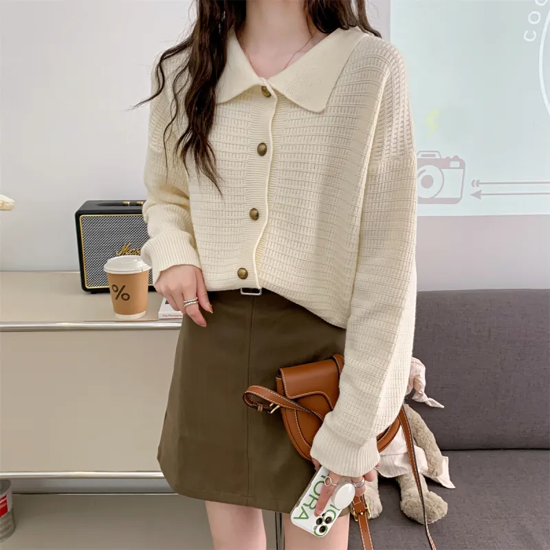 Tonlion Knitwear Women's Apricot Beige-1