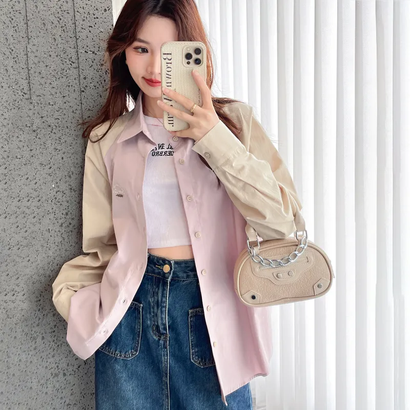 Tonlion Shirt Women's Nude Pink-2