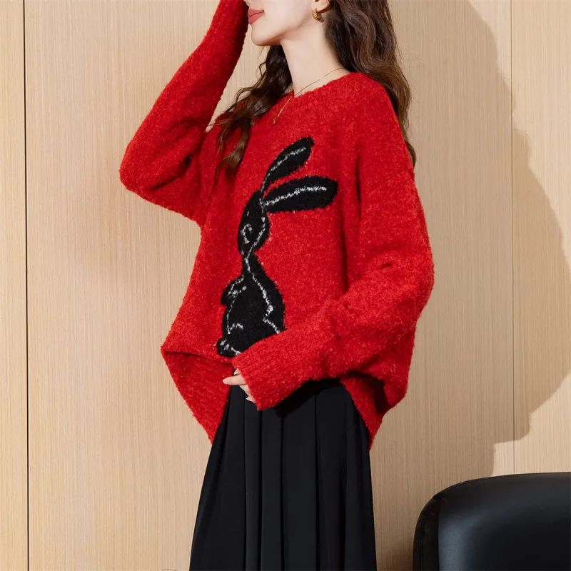 Tonlion Knitwear Women's Red Tone-5