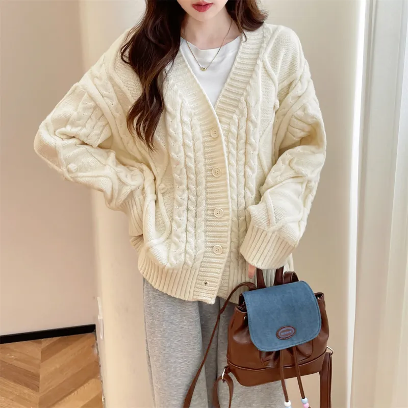 Tonlion Knitwear Women's Beige Apricot-2