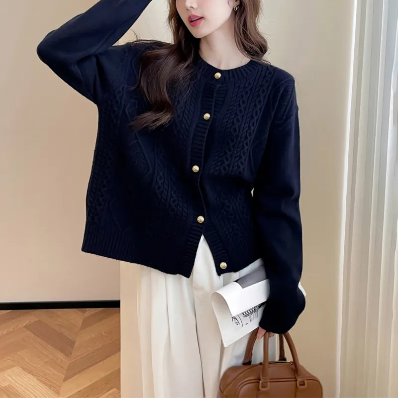 Tonlion Knitwear Women's Navy Blue-5
