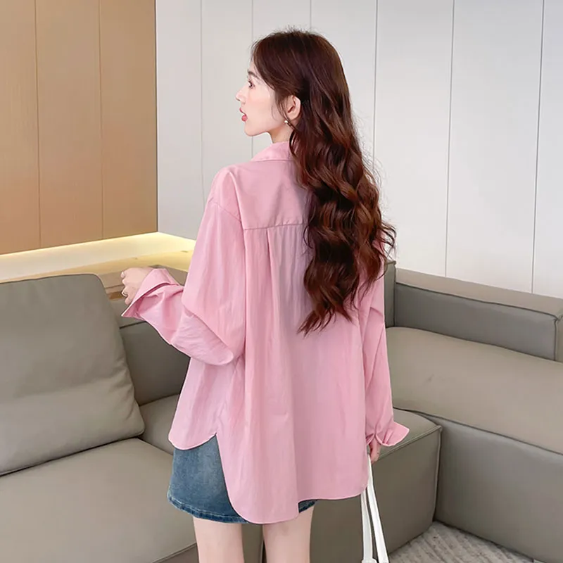 Tonlion Shirt Women's Light Pink-5