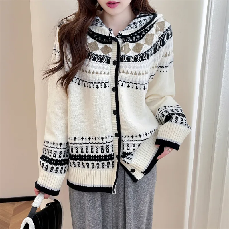 Tonlion Knitwear Women's White Tone-2