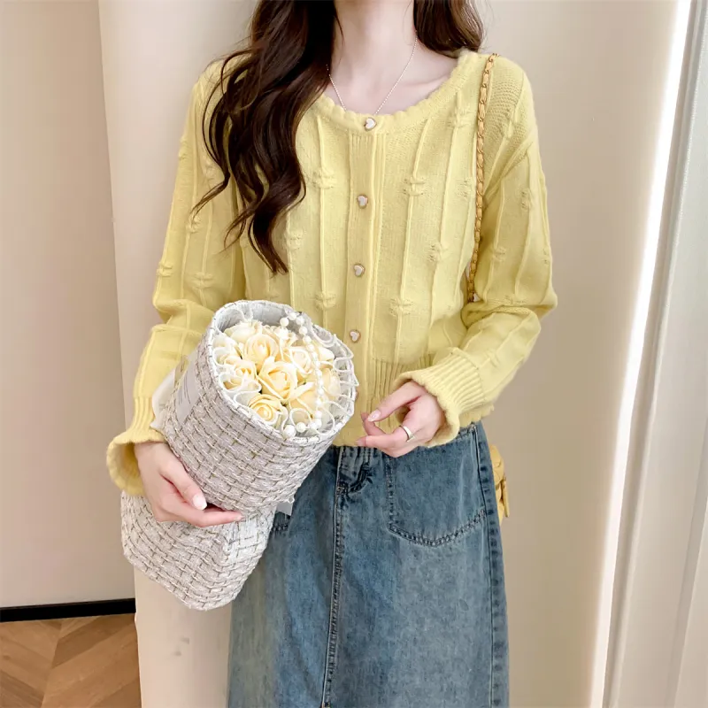 Tonlion Knitwear Women's Pear Yellow-4