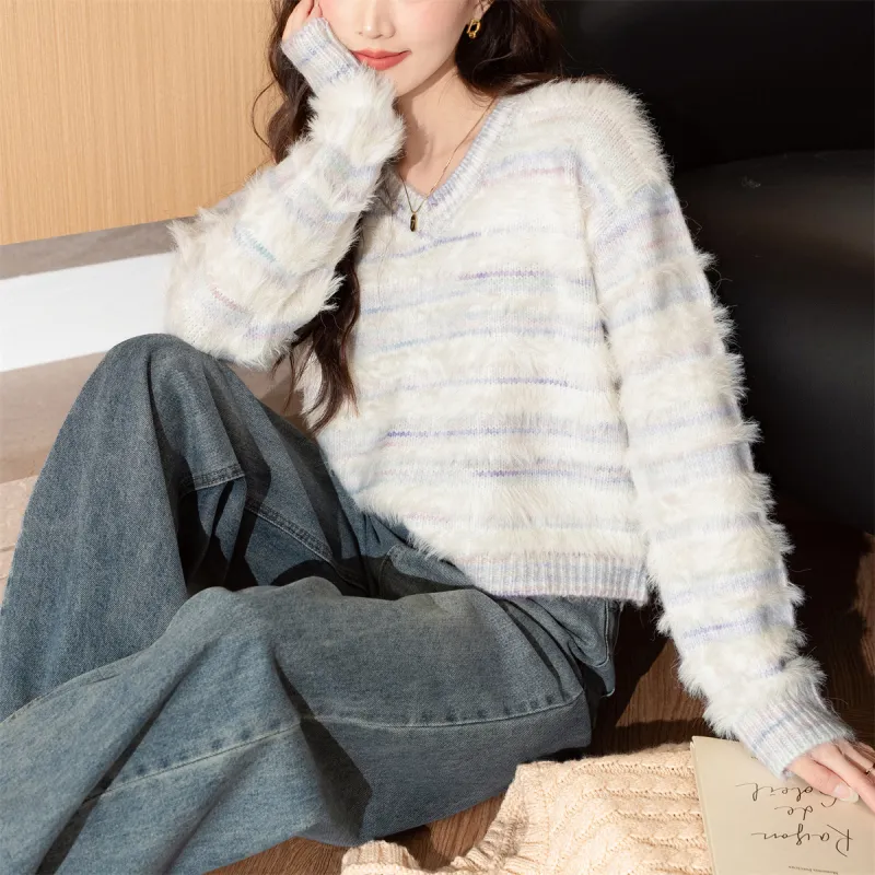 Tonlion Sweater Women's White Tone-1
