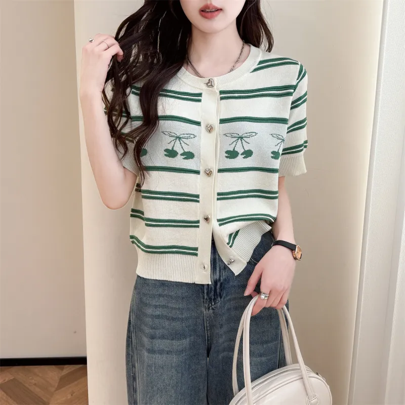 Tonlion Knitwear Women's Green Tone-2