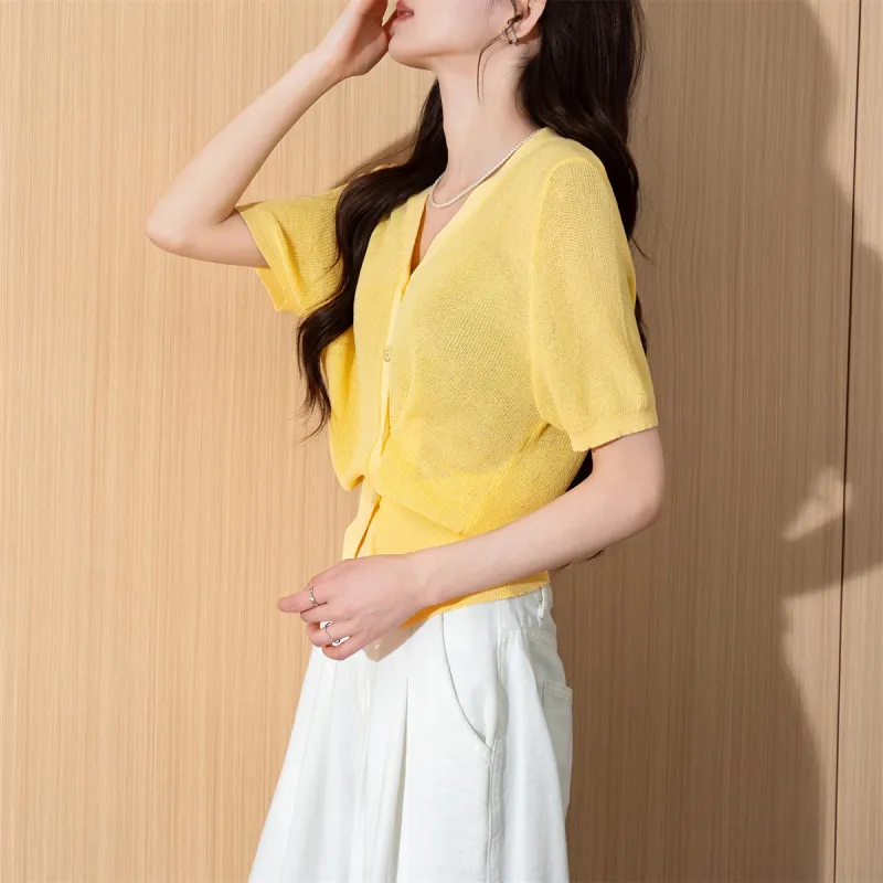 Tonlion Knitwear Women's Custard-4