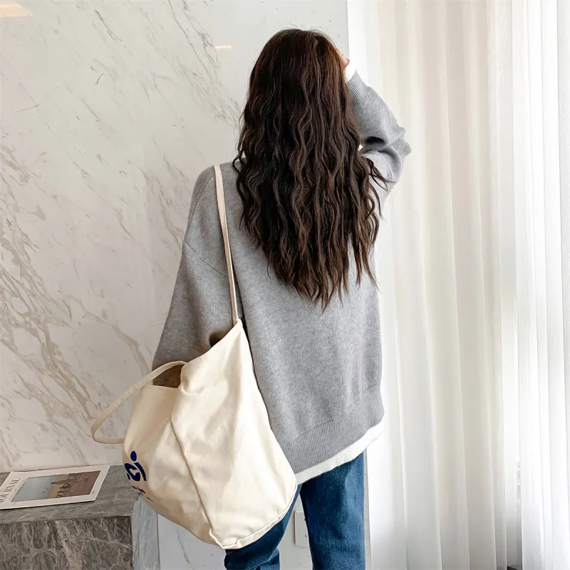 Tonlion Sweater Women's Light Gray-5