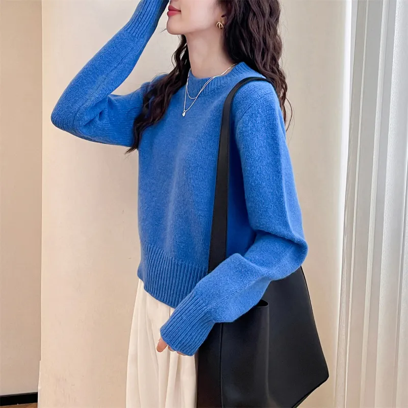 Tonlion Sweater Women's Vintage Blue-4