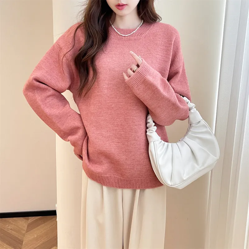 Tonlion Sweater Women's Leather Pink-3
