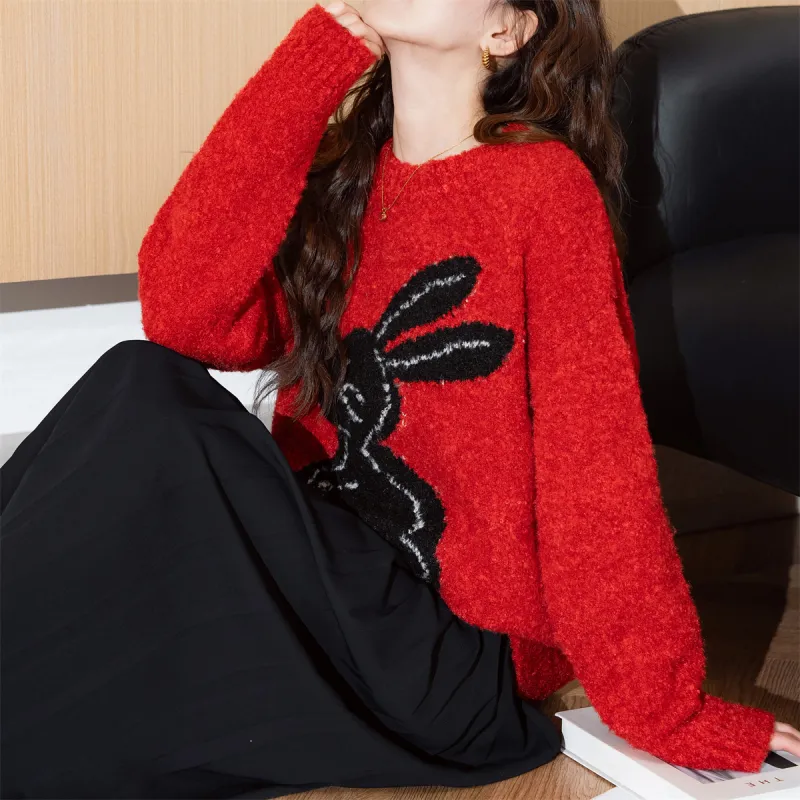 Tonlion Knitwear Women's Red Tone-2