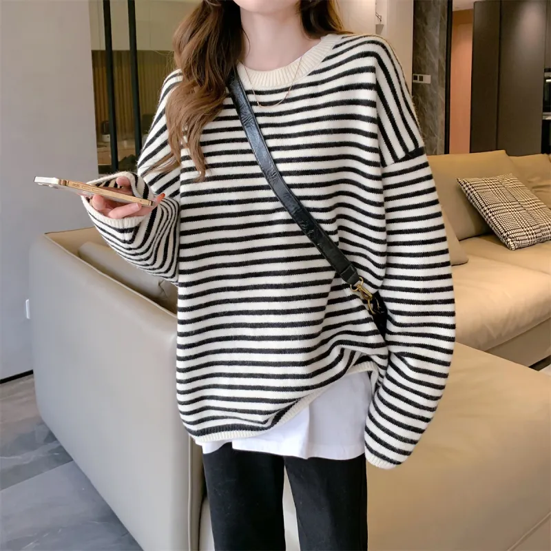 Tonlion Sweater Women's White Tone-1