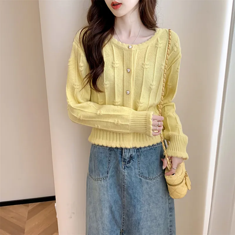 Tonlion Knitwear Women's Pear Yellow-2