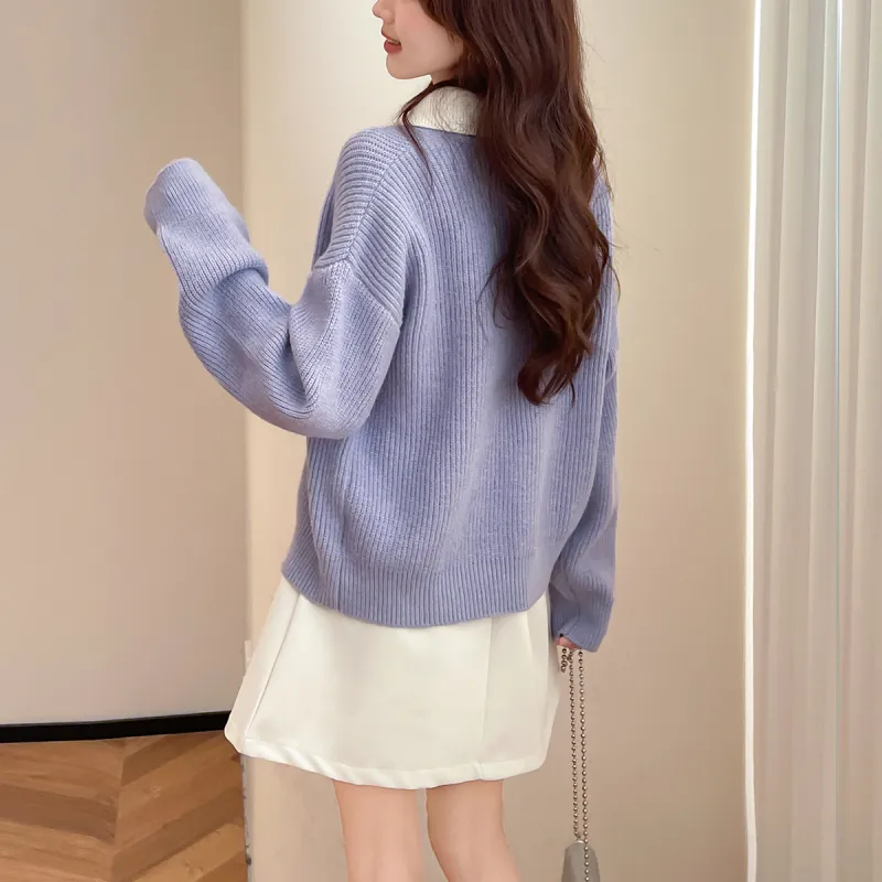 Tonlion Knitwear Women's Lavender-4