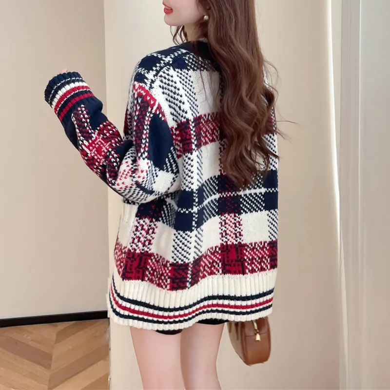 Tonlion Knitwear Women's Red Tone-4