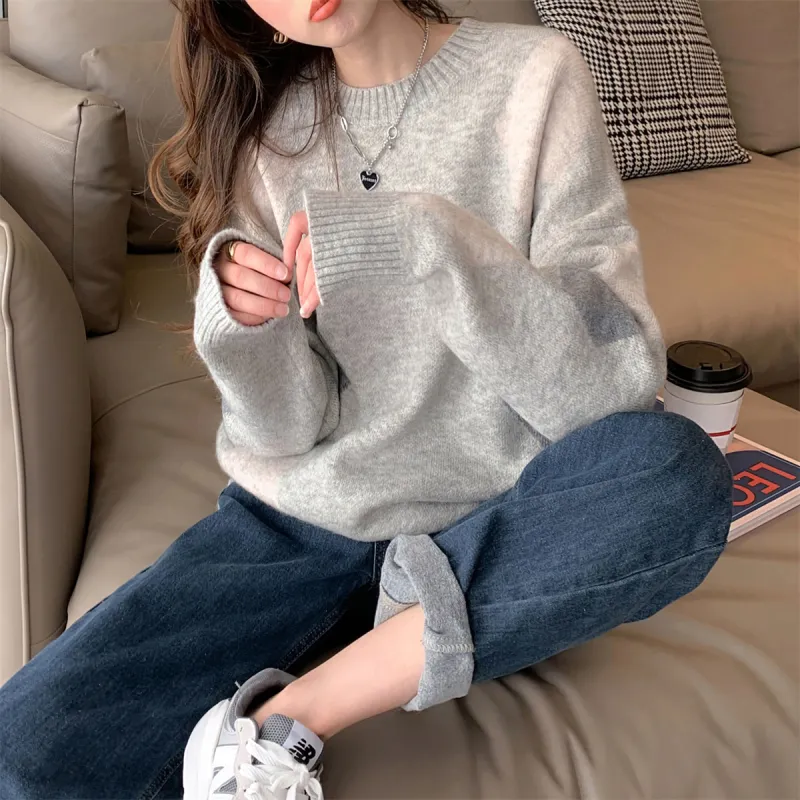 Tonlion Sweater Women's Light Heather Gray-4