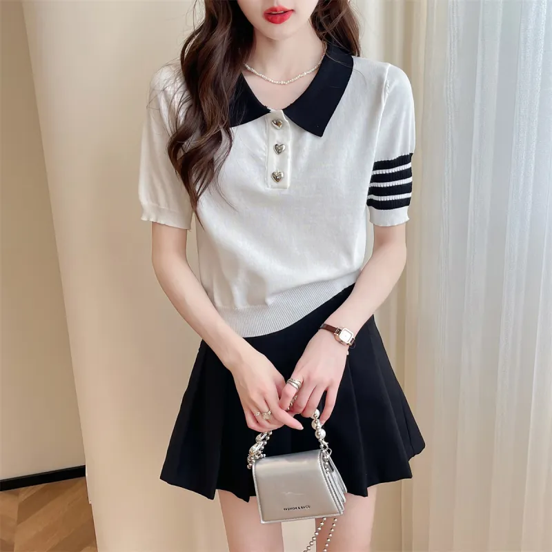 Tonlion Knitwear Women's White Tone-2