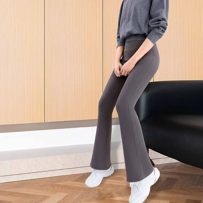 Tonlion Fleece Lined Fall Winter Casual Pants Women's-10