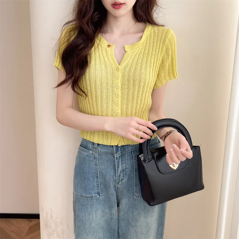 Tonlion Knitwear Women's Light Yellow-2