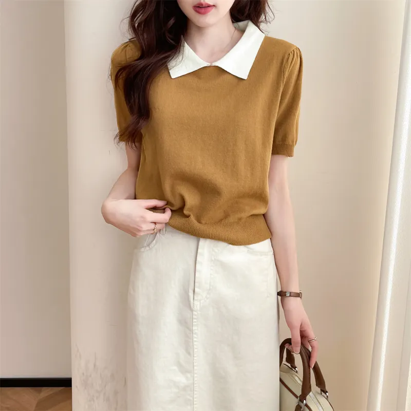 Tonlion Knitwear Women's Caramel-3