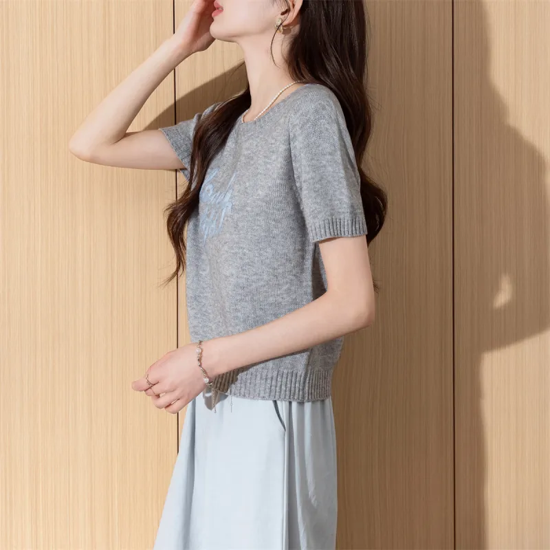 Tonlion Knitwear Women's Light Heather Gray-5