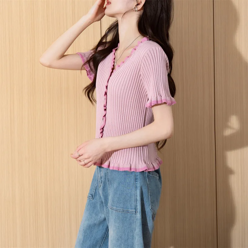 Tonlion Knitwear Women's Pink-3