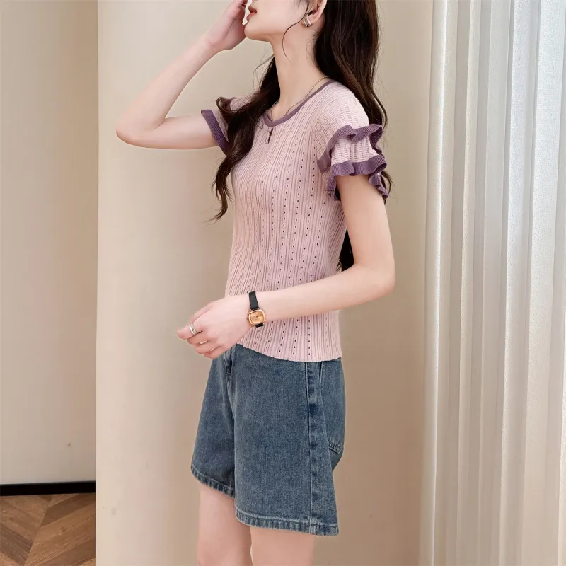 Tonlion Knitwear Women's Purple Tone-3