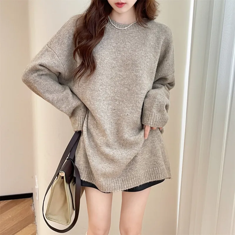 Tonlion Sweater Women's Milk Coffee-2
