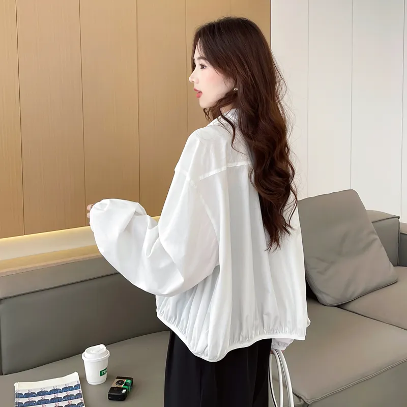 Tonlion Shirt Women's Raw White-4