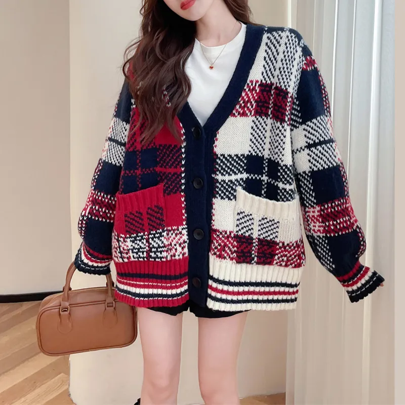 Tonlion Knitwear Women's Red Tone-3